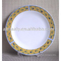 10.5 &quot;plato de porcelana blanca de porcelana blanca